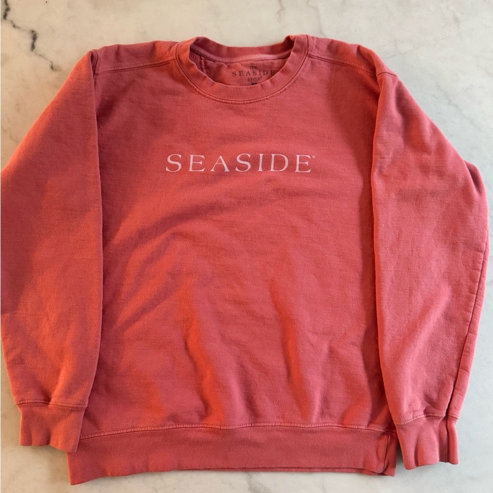Seaside Style Pink Sweatshirt ~ Size Small